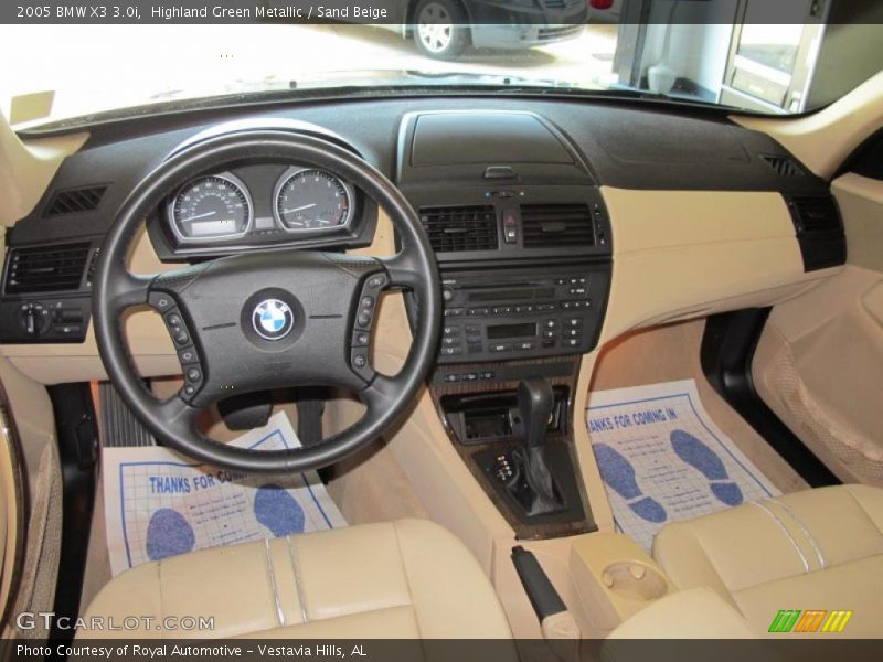 Highland Green Metallic / Sand Beige 2005 BMW X3 3.0i