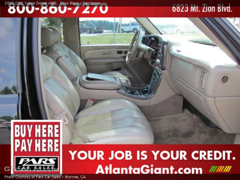Onyx Black / Sandstone 2002 GMC Yukon Denali AWD