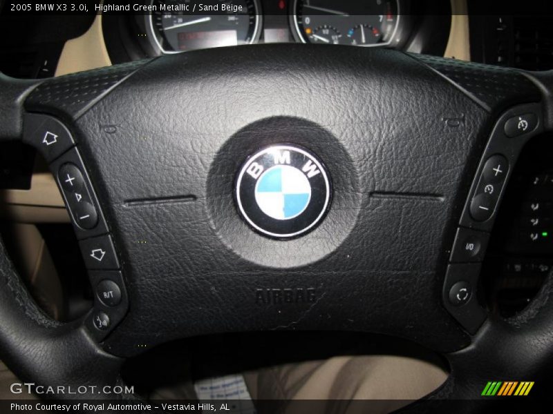 Highland Green Metallic / Sand Beige 2005 BMW X3 3.0i