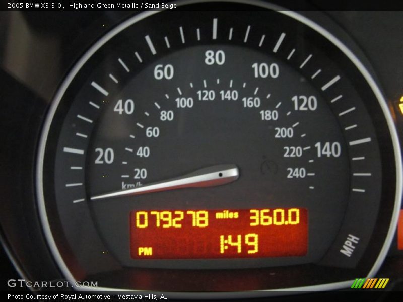 Highland Green Metallic / Sand Beige 2005 BMW X3 3.0i