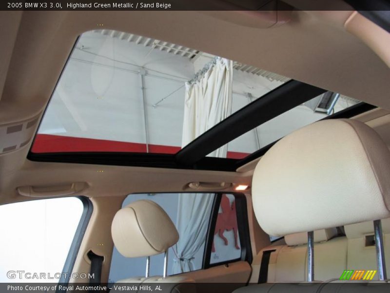 Highland Green Metallic / Sand Beige 2005 BMW X3 3.0i