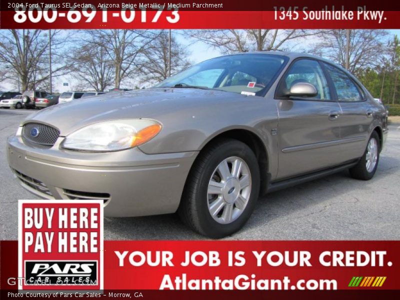 Arizona Beige Metallic / Medium Parchment 2004 Ford Taurus SEL Sedan