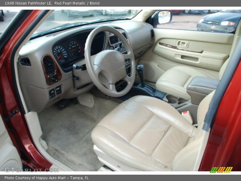  1998 Pathfinder LE Blond Interior