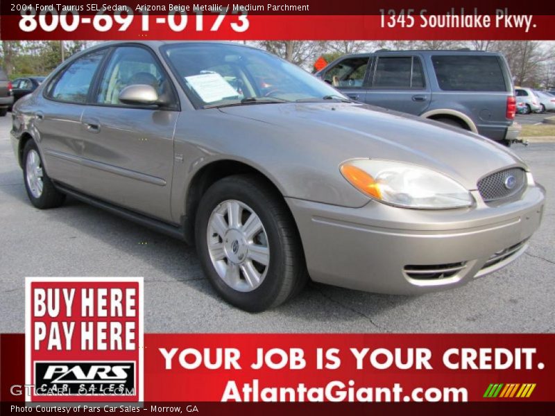Arizona Beige Metallic / Medium Parchment 2004 Ford Taurus SEL Sedan