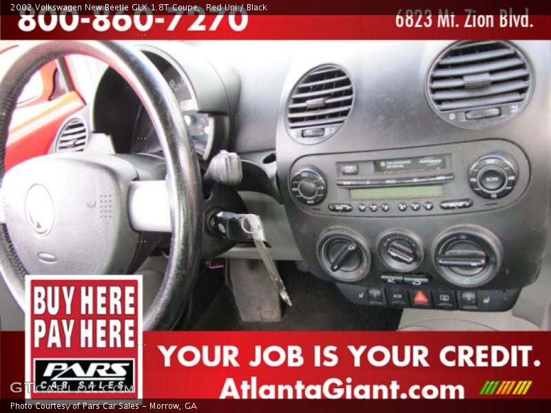 Red Uni / Black 2002 Volkswagen New Beetle GLX 1.8T Coupe