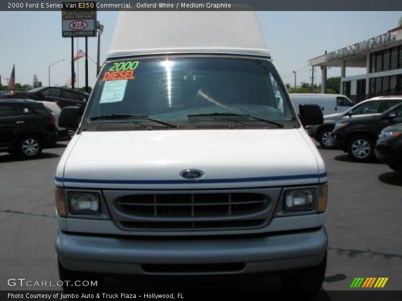 Oxford White / Medium Graphite 2000 Ford E Series Van E350 Commercial