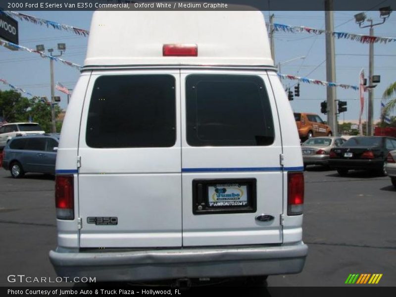 Oxford White / Medium Graphite 2000 Ford E Series Van E350 Commercial