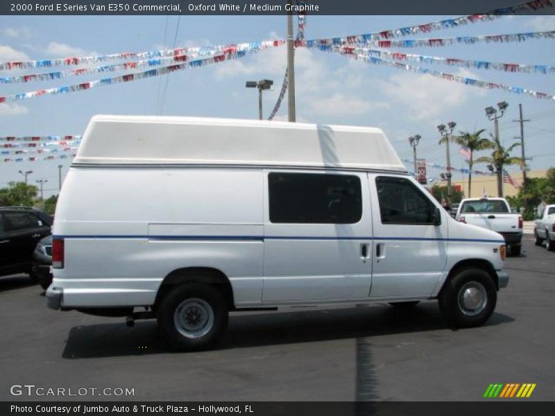 Oxford White / Medium Graphite 2000 Ford E Series Van E350 Commercial