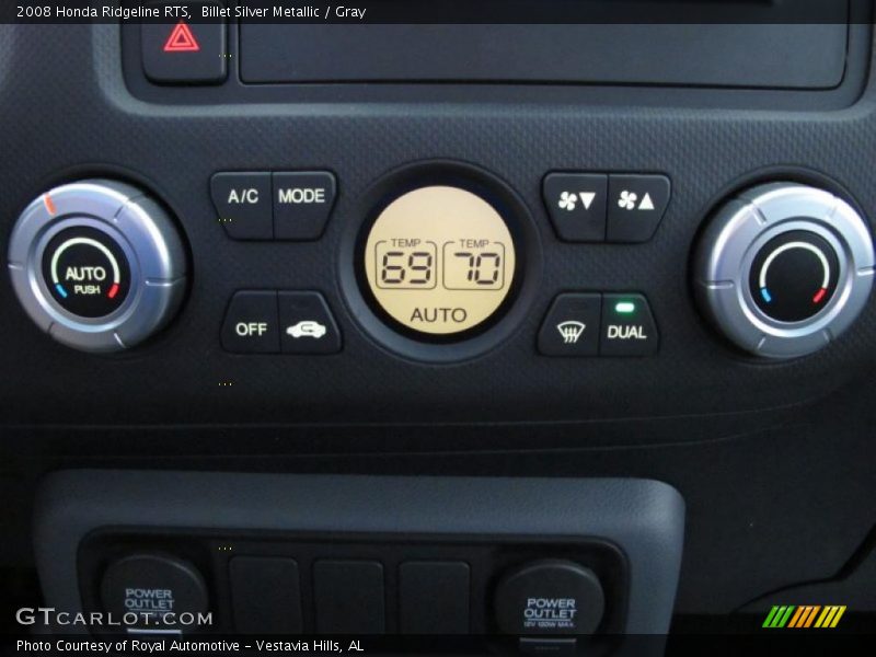Billet Silver Metallic / Gray 2008 Honda Ridgeline RTS