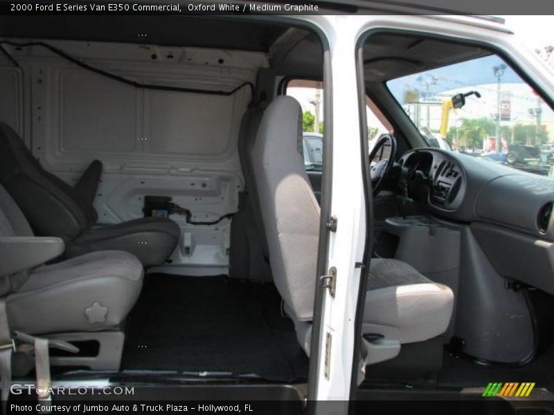 Oxford White / Medium Graphite 2000 Ford E Series Van E350 Commercial