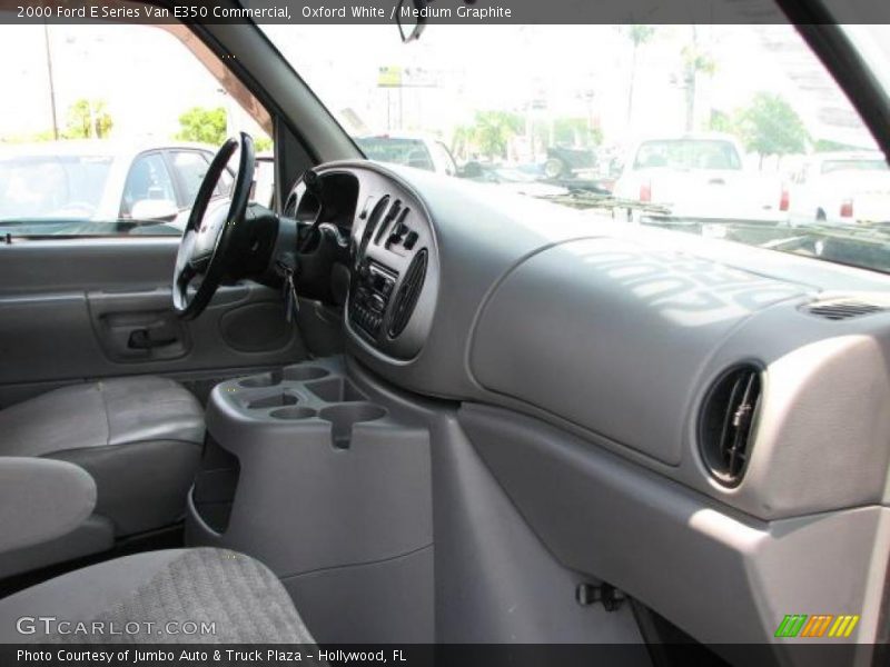 Oxford White / Medium Graphite 2000 Ford E Series Van E350 Commercial