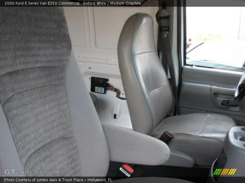 Oxford White / Medium Graphite 2000 Ford E Series Van E350 Commercial