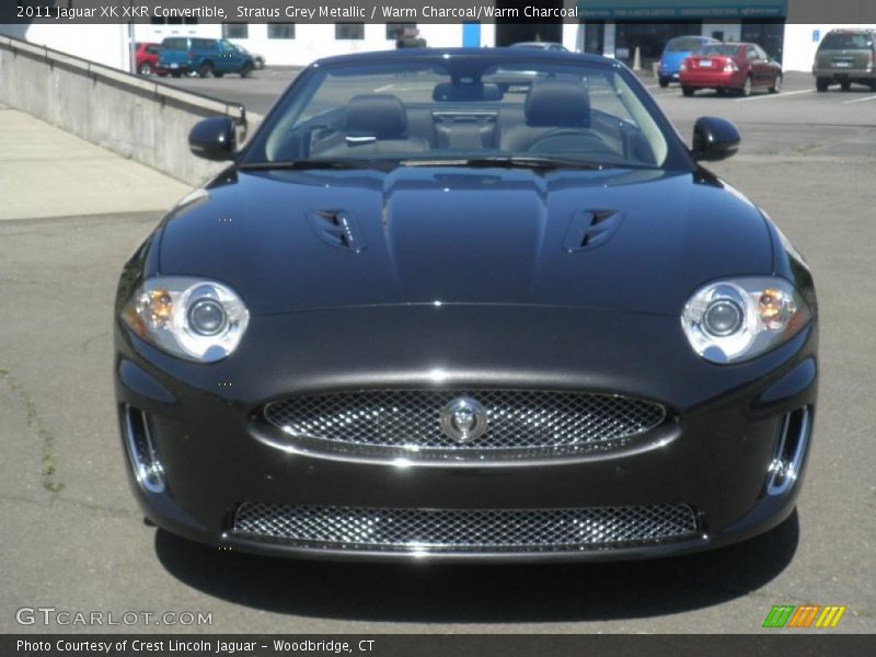 Stratus Grey Metallic / Warm Charcoal/Warm Charcoal 2011 Jaguar XK XKR Convertible