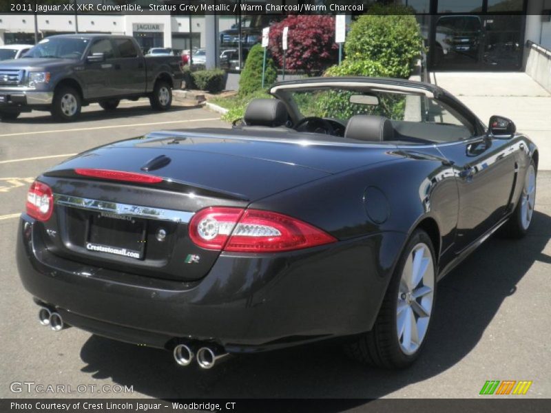 Stratus Grey Metallic / Warm Charcoal/Warm Charcoal 2011 Jaguar XK XKR Convertible