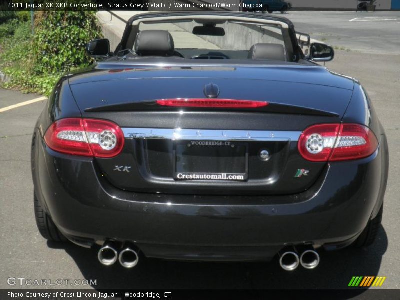Stratus Grey Metallic / Warm Charcoal/Warm Charcoal 2011 Jaguar XK XKR Convertible