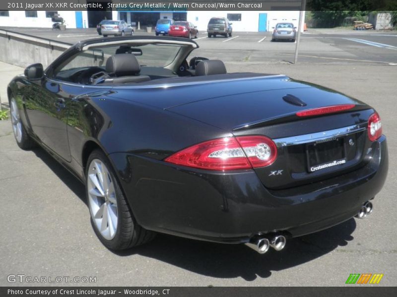Stratus Grey Metallic / Warm Charcoal/Warm Charcoal 2011 Jaguar XK XKR Convertible
