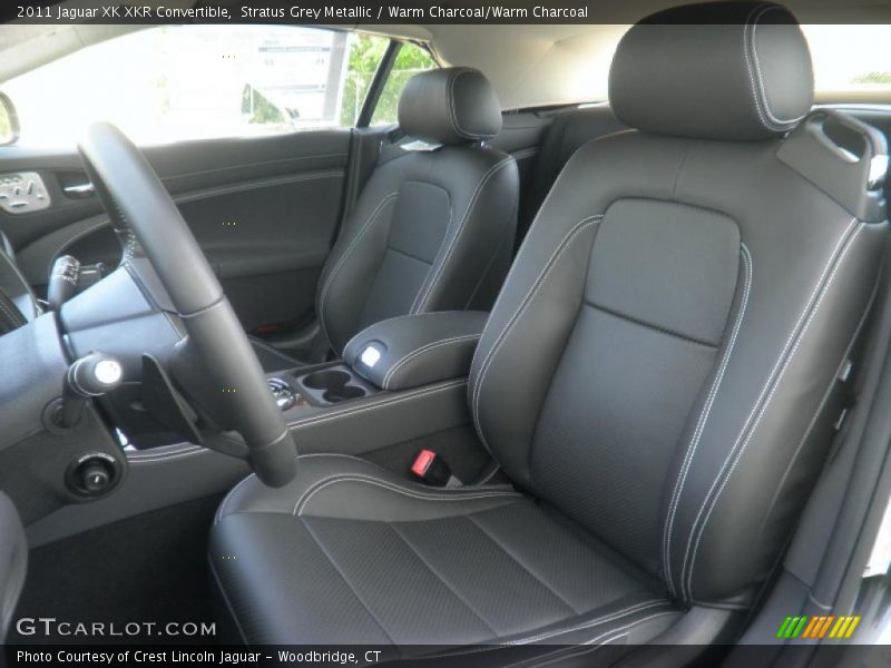 Stratus Grey Metallic / Warm Charcoal/Warm Charcoal 2011 Jaguar XK XKR Convertible