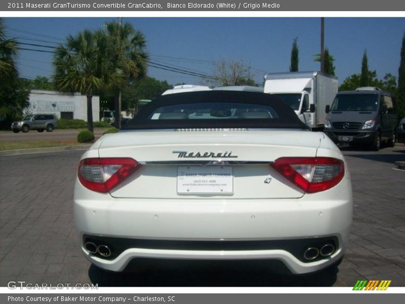 Bianco Eldorado (White) / Grigio Medio 2011 Maserati GranTurismo Convertible GranCabrio