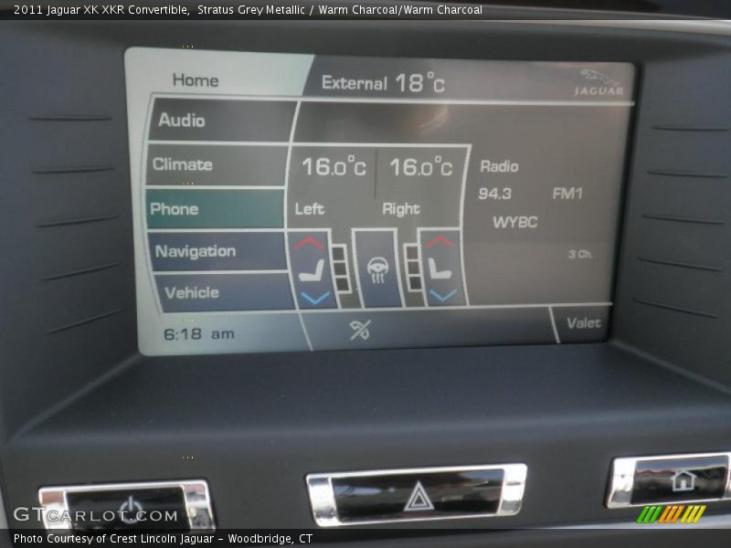 Stratus Grey Metallic / Warm Charcoal/Warm Charcoal 2011 Jaguar XK XKR Convertible
