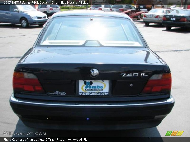 Orient Blue Metallic / Beige 1995 BMW 7 Series 740iL Sedan