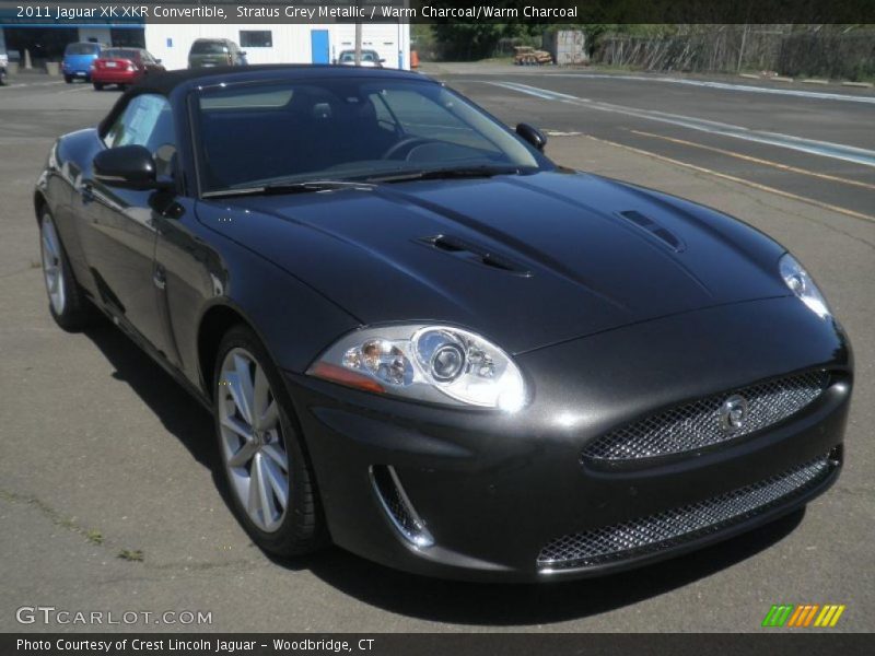 Stratus Grey Metallic / Warm Charcoal/Warm Charcoal 2011 Jaguar XK XKR Convertible
