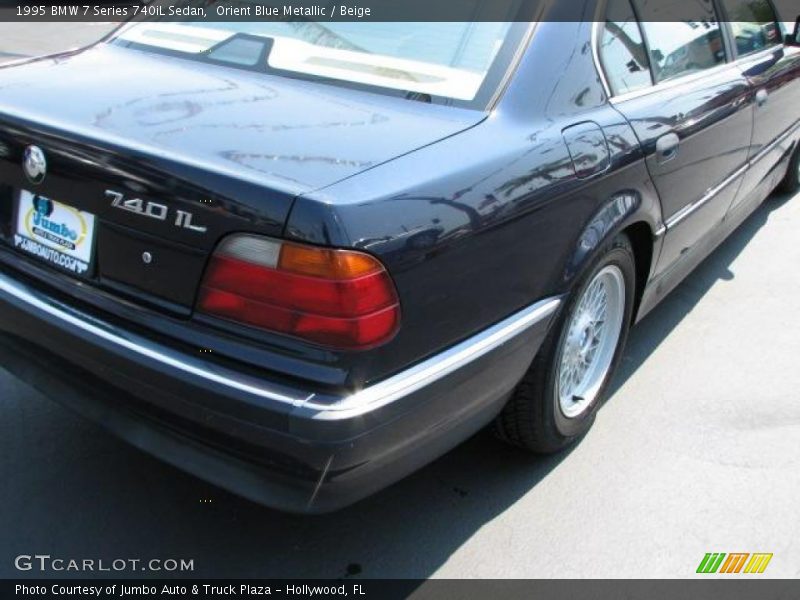 Orient Blue Metallic / Beige 1995 BMW 7 Series 740iL Sedan