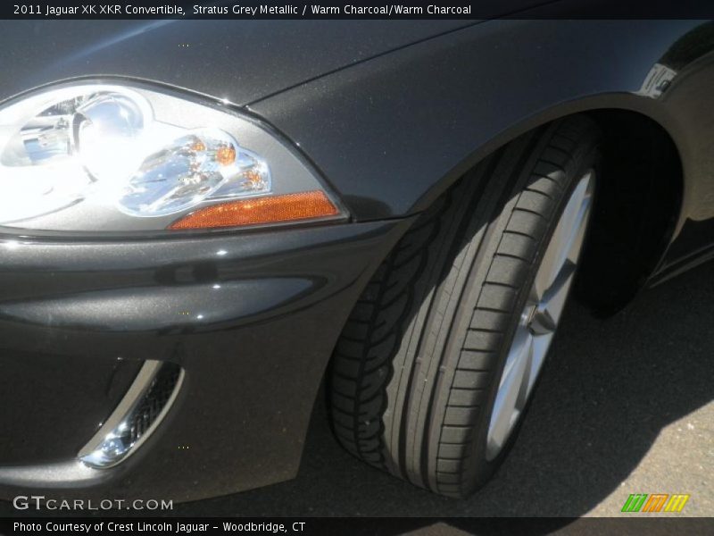 Stratus Grey Metallic / Warm Charcoal/Warm Charcoal 2011 Jaguar XK XKR Convertible