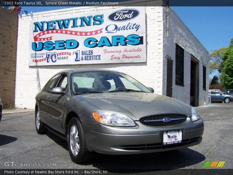 Spruce Green Metallic / Medium Parchment 2003 Ford Taurus SEL