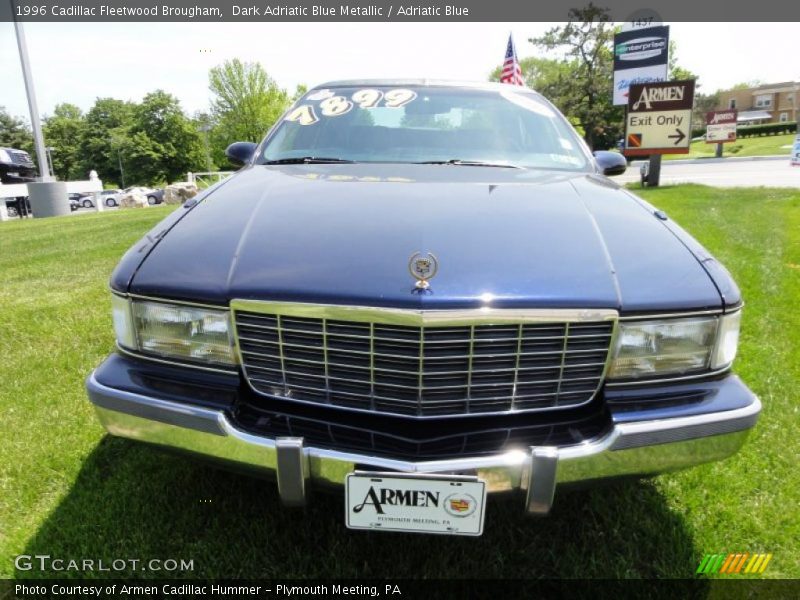 Dark Adriatic Blue Metallic / Adriatic Blue 1996 Cadillac Fleetwood Brougham