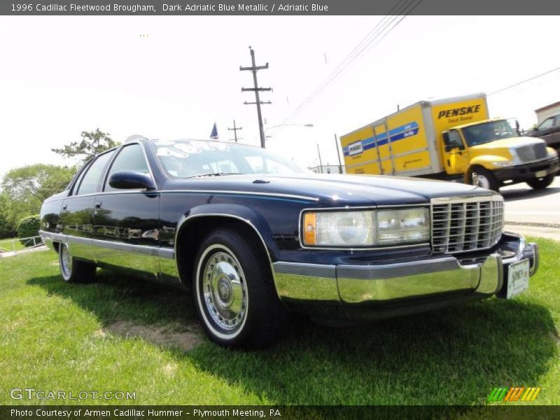 Dark Adriatic Blue Metallic / Adriatic Blue 1996 Cadillac Fleetwood Brougham