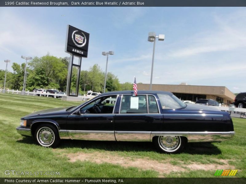Dark Adriatic Blue Metallic / Adriatic Blue 1996 Cadillac Fleetwood Brougham
