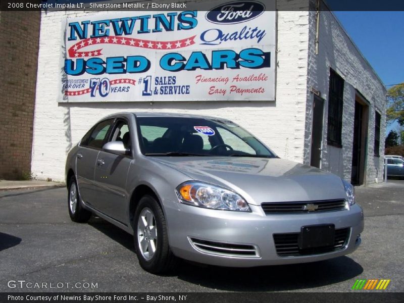 Silverstone Metallic / Ebony Black 2008 Chevrolet Impala LT