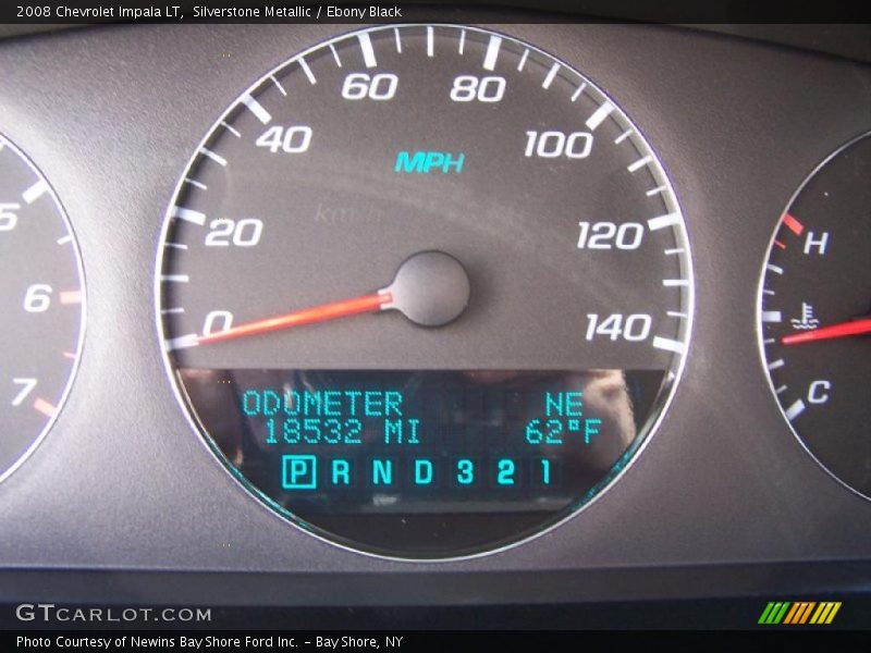 Silverstone Metallic / Ebony Black 2008 Chevrolet Impala LT