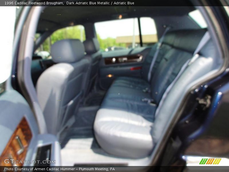Dark Adriatic Blue Metallic / Adriatic Blue 1996 Cadillac Fleetwood Brougham