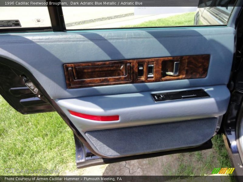 Dark Adriatic Blue Metallic / Adriatic Blue 1996 Cadillac Fleetwood Brougham