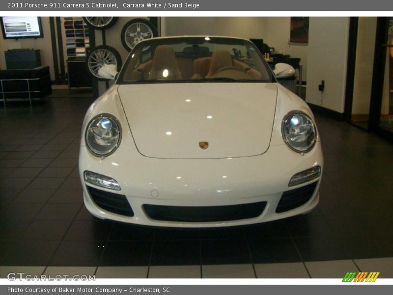 Carrara White / Sand Beige 2011 Porsche 911 Carrera S Cabriolet