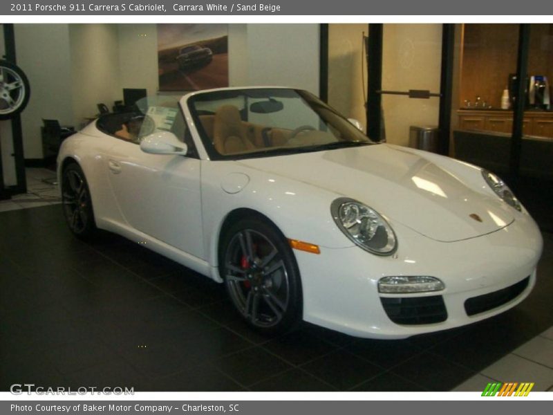 Carrara White / Sand Beige 2011 Porsche 911 Carrera S Cabriolet