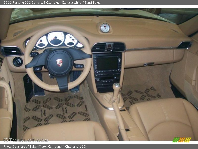 Carrara White / Sand Beige 2011 Porsche 911 Carrera S Cabriolet