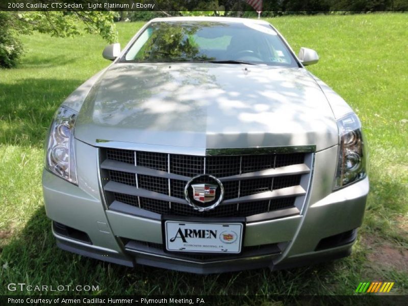 Light Platinum / Ebony 2008 Cadillac CTS Sedan