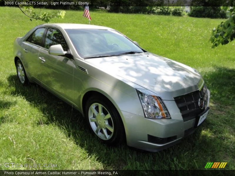 Light Platinum / Ebony 2008 Cadillac CTS Sedan