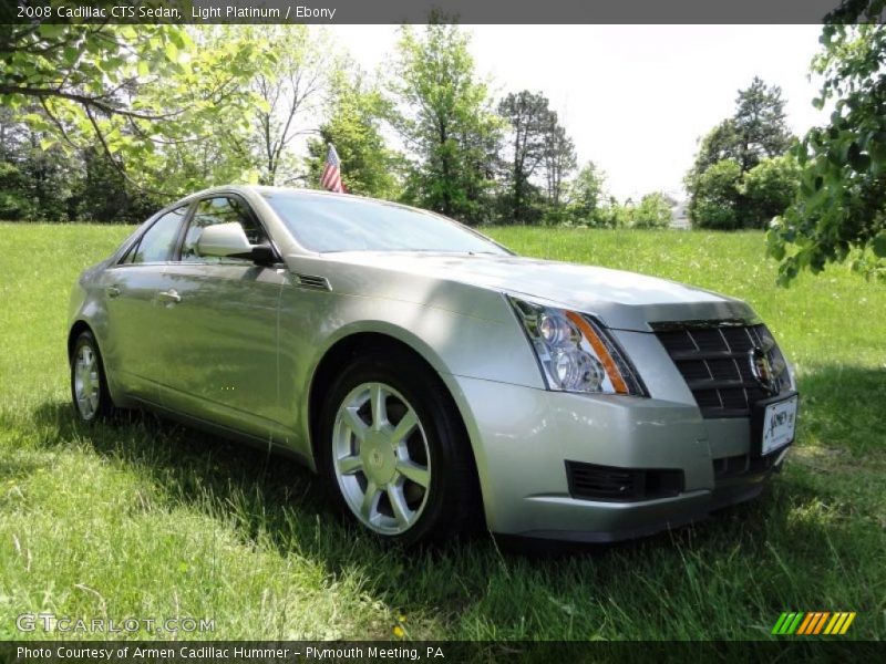 Light Platinum / Ebony 2008 Cadillac CTS Sedan