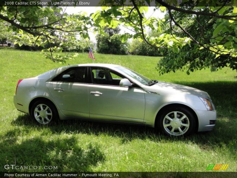 Light Platinum / Ebony 2008 Cadillac CTS Sedan