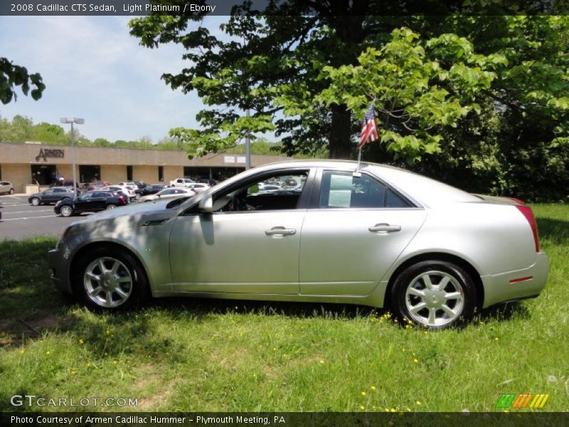 Light Platinum / Ebony 2008 Cadillac CTS Sedan
