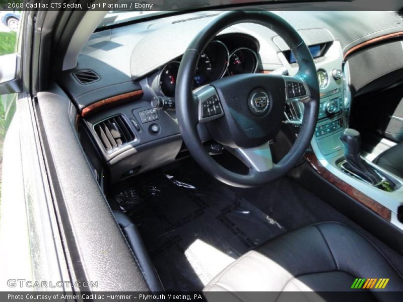 Light Platinum / Ebony 2008 Cadillac CTS Sedan