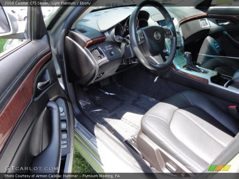 Light Platinum / Ebony 2008 Cadillac CTS Sedan
