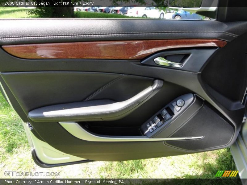Light Platinum / Ebony 2008 Cadillac CTS Sedan