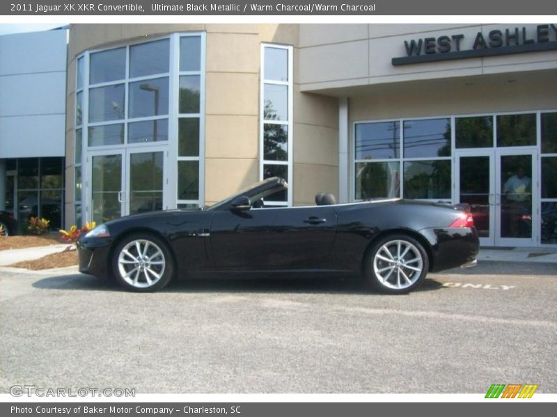 Ultimate Black Metallic / Warm Charcoal/Warm Charcoal 2011 Jaguar XK XKR Convertible