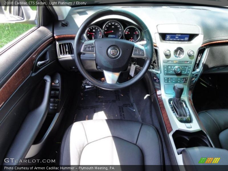 Light Platinum / Ebony 2008 Cadillac CTS Sedan
