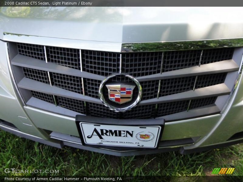 Light Platinum / Ebony 2008 Cadillac CTS Sedan
