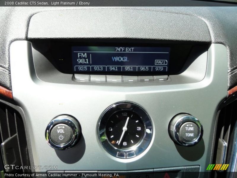 Light Platinum / Ebony 2008 Cadillac CTS Sedan